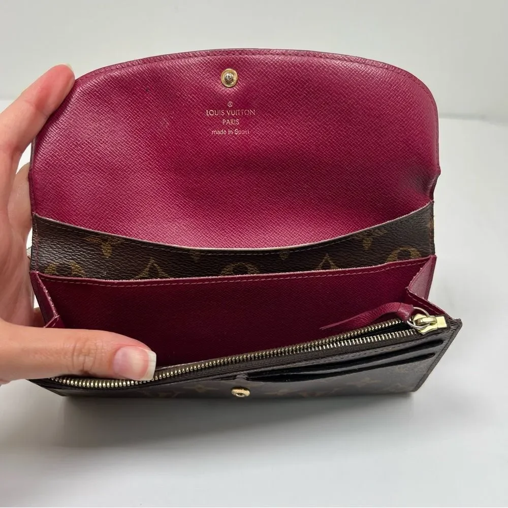 LOUIS VUITTON LONG WALLET MONOGRAM CANVAS BROWN